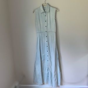 JENS PIRATE BOOTY Denim Wash Maxi Dress